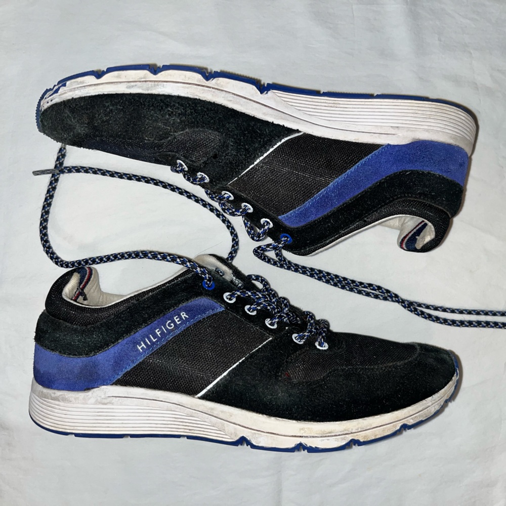 Black and Blue Athletic Shoes Size 8
